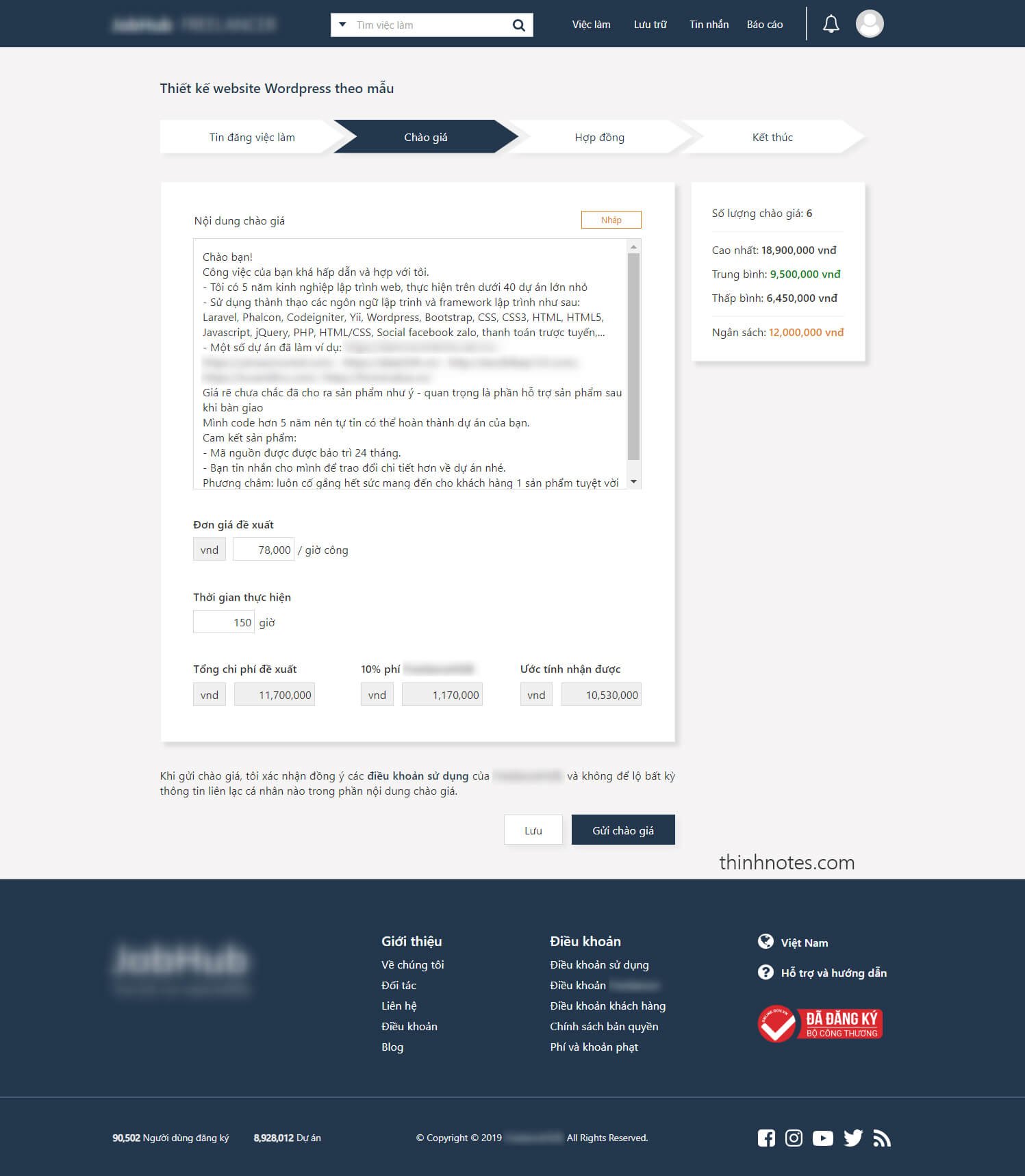 Ví dụ Mockup - Thinhnotes